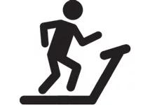 running on treadmill icon
