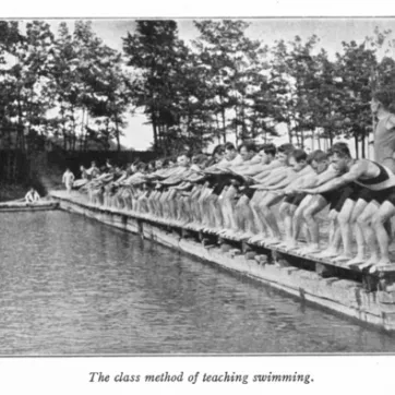 YMCA class method of teaching swimming